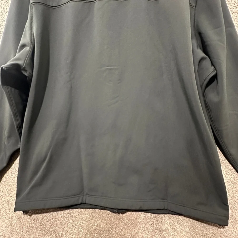 LL Bean Mens Windproof Softshell Jacket Black XXXL 3XL Tall Ripstop Full Zip